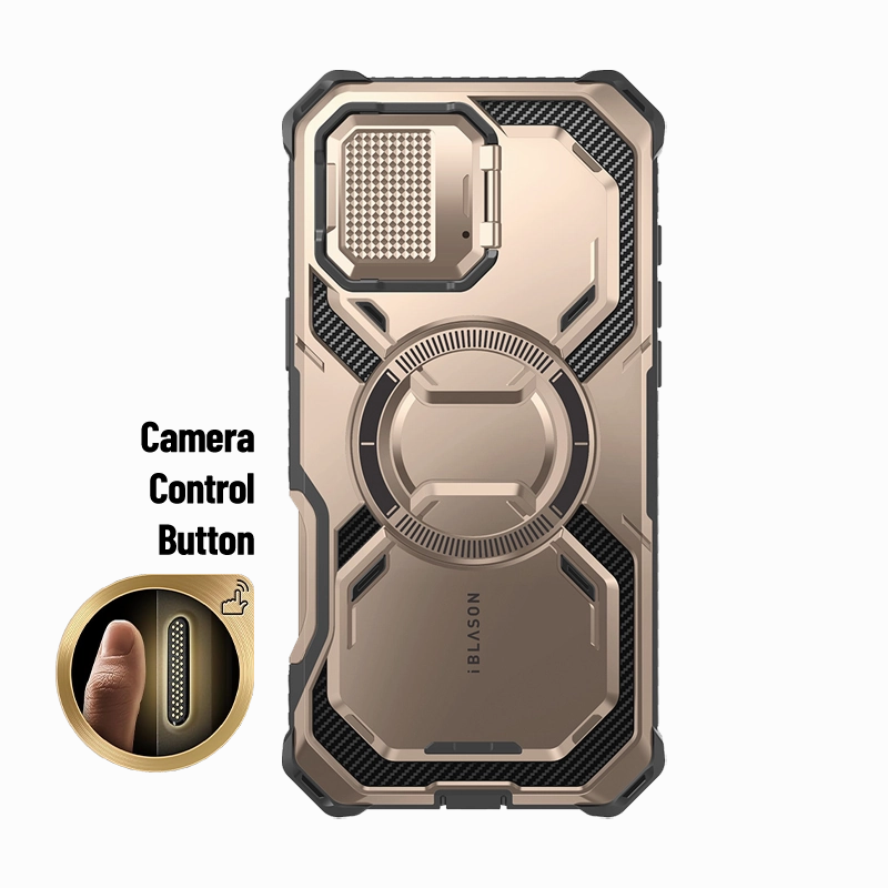 Iphone 16 Pro Armorbox Camera Control Button Case -  Rose Gold Case Friendly Glass