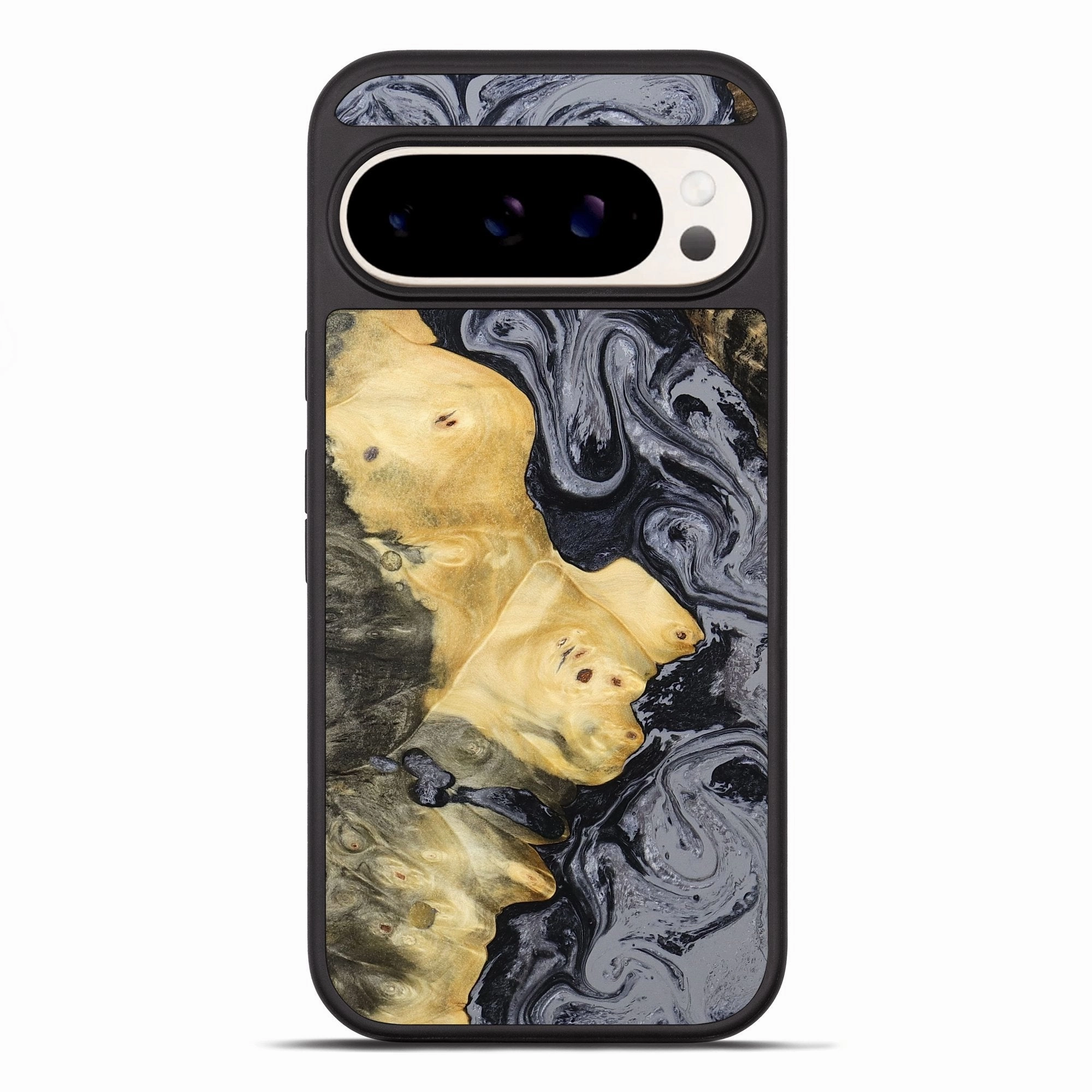 Pixel 10 Pro Xl Wood Phone Case - Coby (Black & White, 780965) Shock Guard Protective Screen
