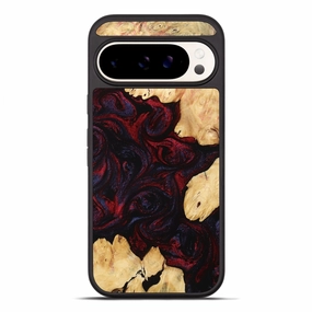 Pixel 10 Pro Xl Wood Phone Case - Cleta (Red, 768879) Ultra Clear Slim Screen Protector