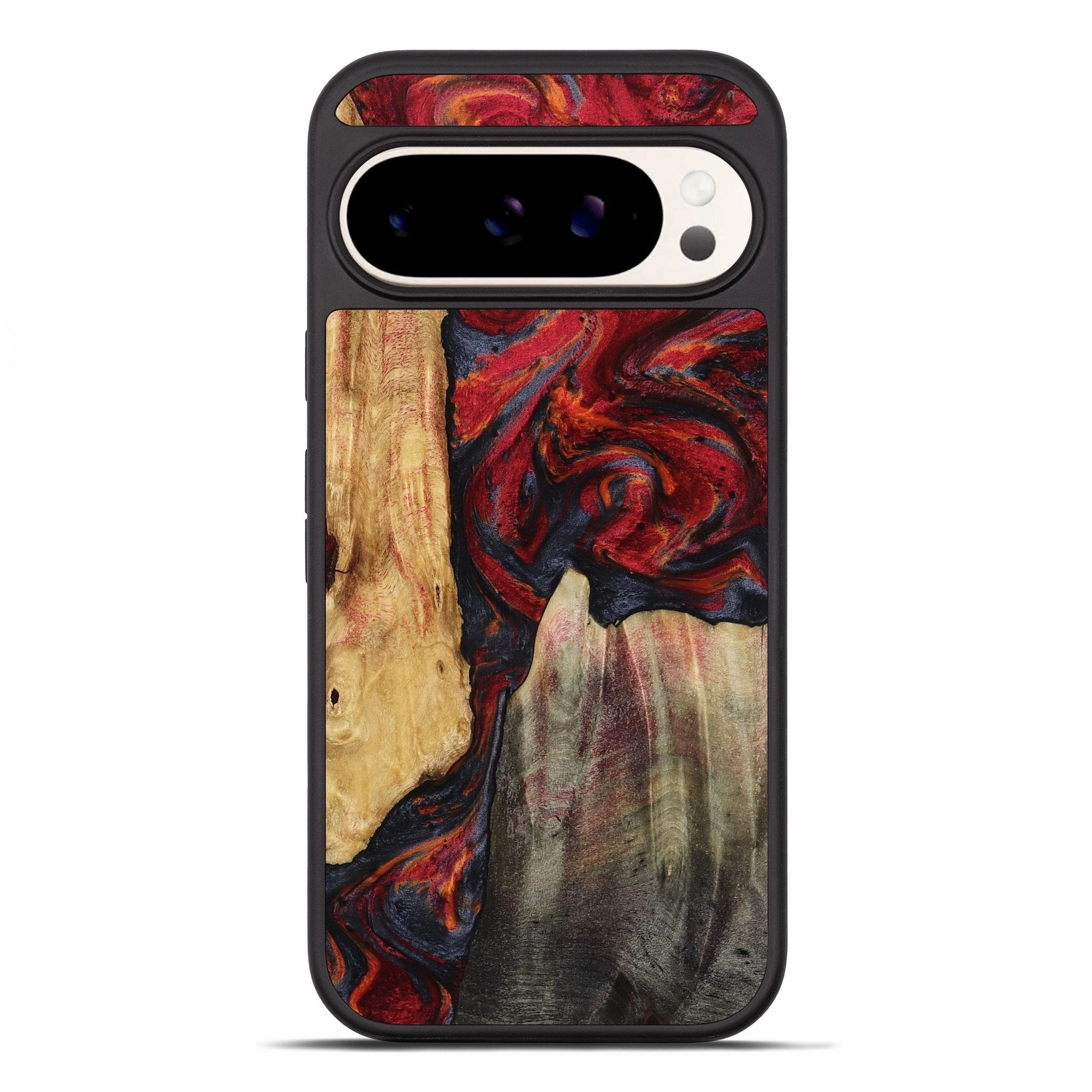 Anti Blue Light Pixel 10 Pro Xl Wood Phone Case - Jettie (Red, 781626)