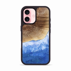 Iphone 16 Wood Phone Case - Zain (Coastal, 777944) Anti Finger Smudge