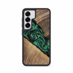 Galaxy S25 Wood Phone Case - Alvaro (Green, 772129) Protective Cover