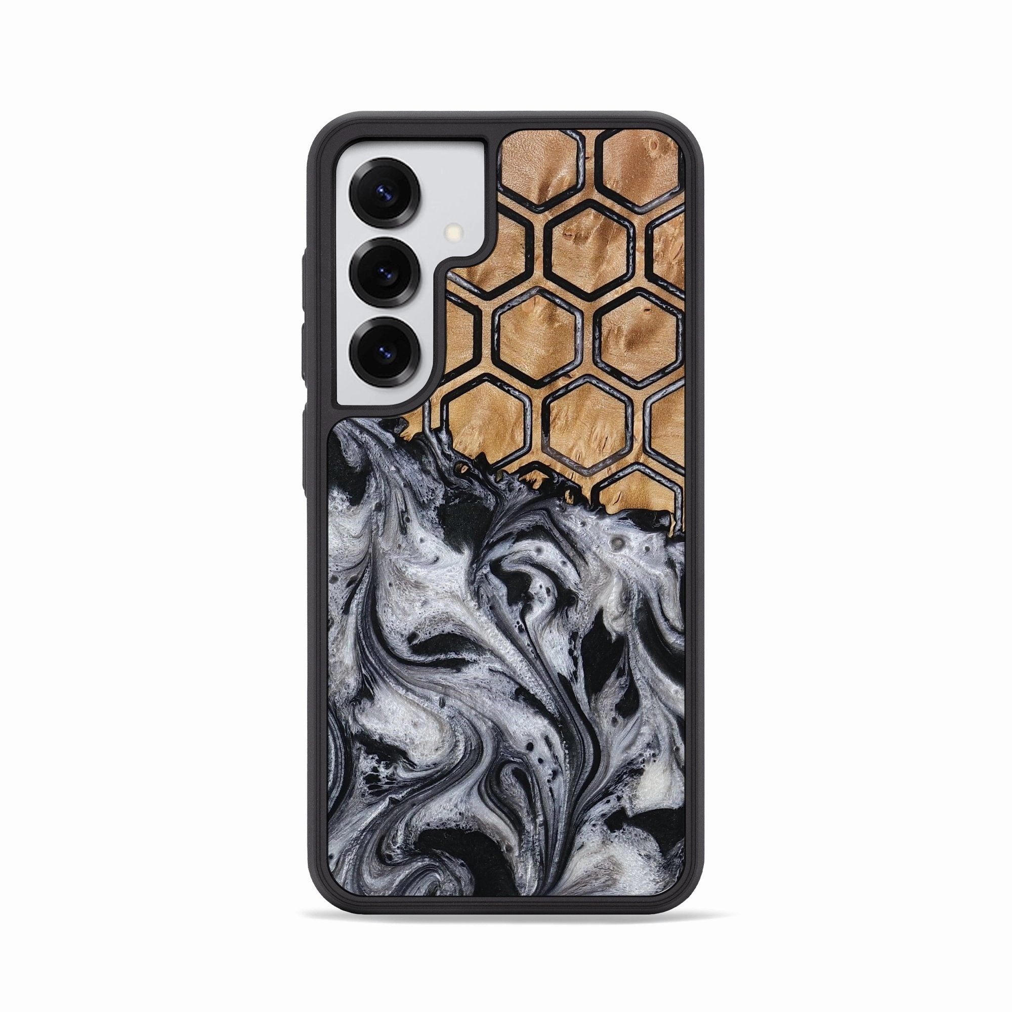 Anti Scratch Shield Galaxy S25 Wood Phone Case - Moesha (Pattern, 773843)