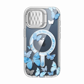 Anti Reflection Screen Iphone 15 Pro Cosmo Mag Case - Blue Fly