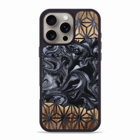 Anti Finger Grease Film Anti Finger Stain Iphone 16 Pro Max Wood Phone Case - Kati (Pattern, 772905)