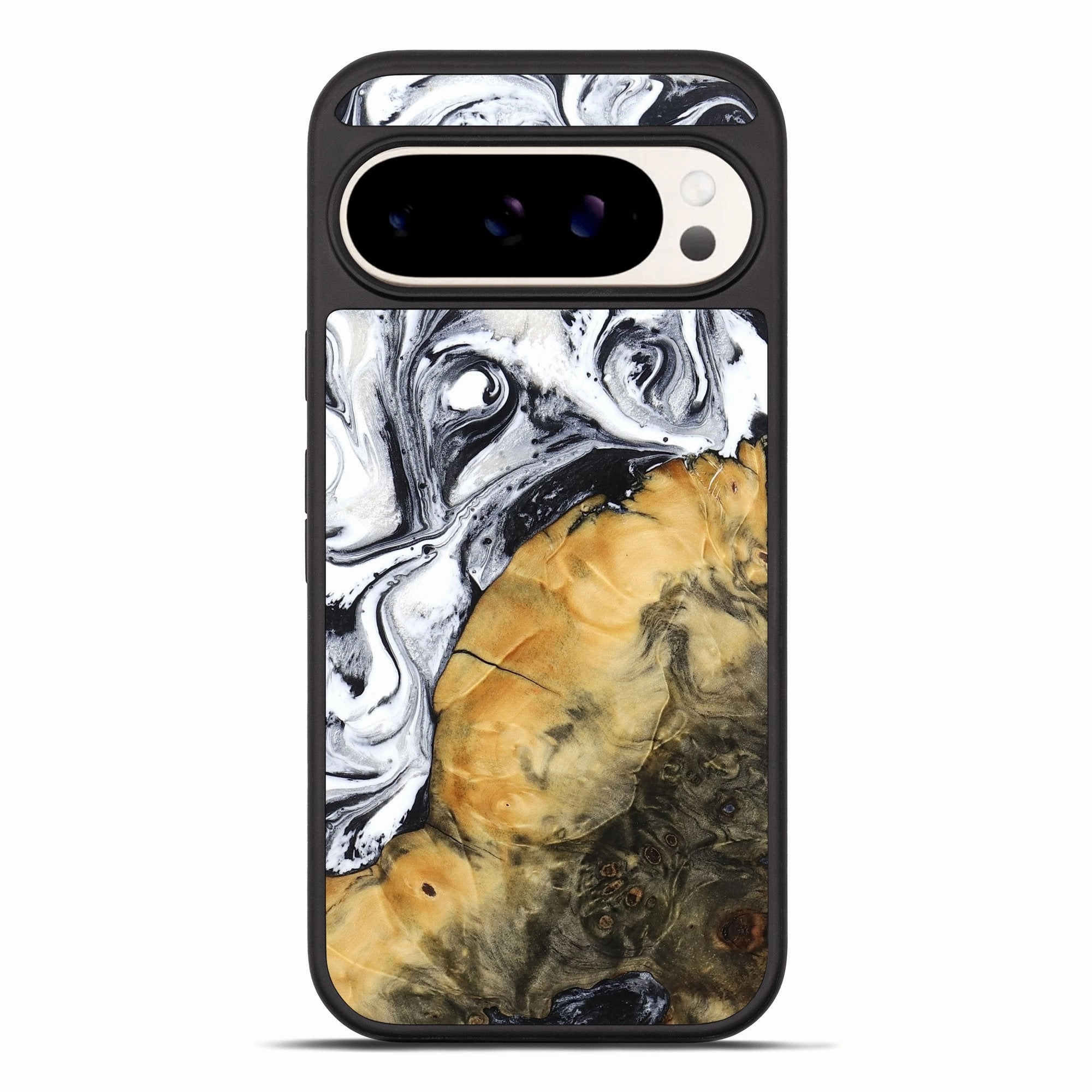Anti Shock Film Pixel 10 Pro Xl Wood Phone Case - Milena (Black & White, 771855)