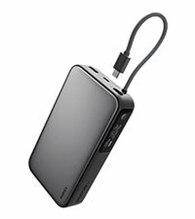 External Battery Pack Travel Aukey Pb-Y48 Spark Sling 100W 20000Mah Compact Fast Charging Power Bank Built-In Usb-C Cable