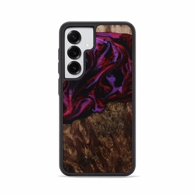 Anti Scratch Shield Galaxy S25 Wood Phone Case - Nola (Red, 773337)