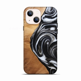 HD Clarity Anti Scratch Shield Iphone 13 Wood Live Edge Phone Case - Wilda (Black & White, 777963)