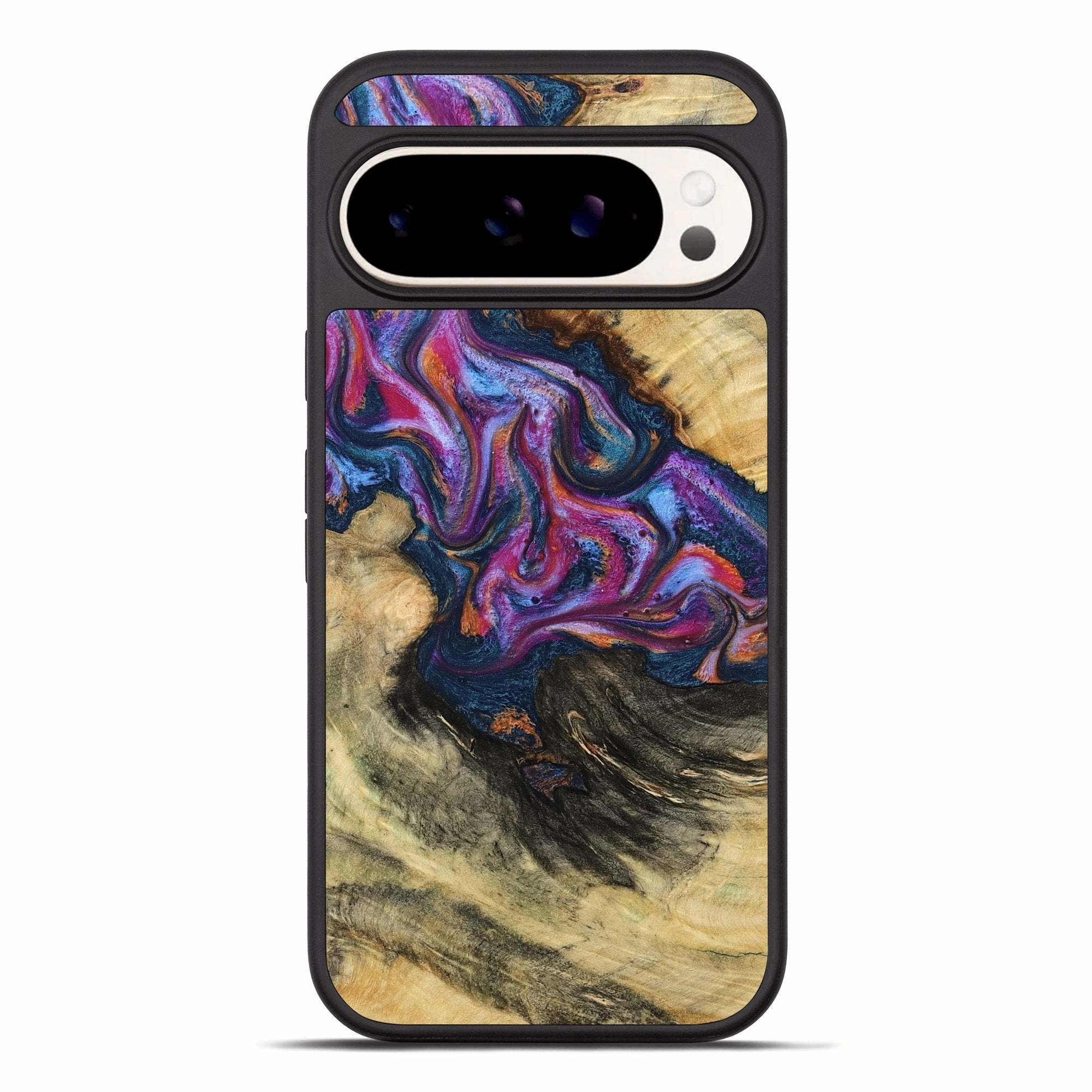 Pixel 10 Pro Xl Wood Phone Case - Meaghan (Fire & Ice, 781781) HD Clarity Case Friendly Glass