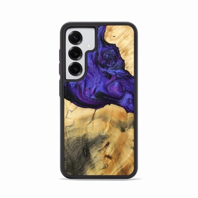 Galaxy S25 Wood Phone Case - Jevon (Purple, 765354) Anti Blue Light