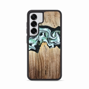 Edge Protection Galaxy S25 Wood Phone Case - Milani (Green, 780900)