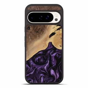 Pixel 10 Pro Xl Wood Phone Case - Kadin (Purple, 770334) HD Clarity Anti Spy