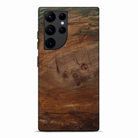 Screen Defense Galaxy S22 Ultra Wood Live Edge Phone Case - Dangelo (Wood Burl, 781448)