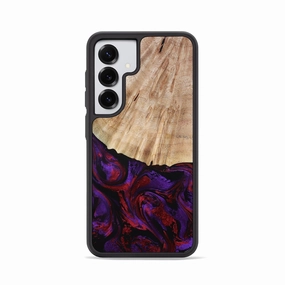 Scratch Proof Galaxy S25 Wood Phone Case - Rosetta (Purple, 780958)