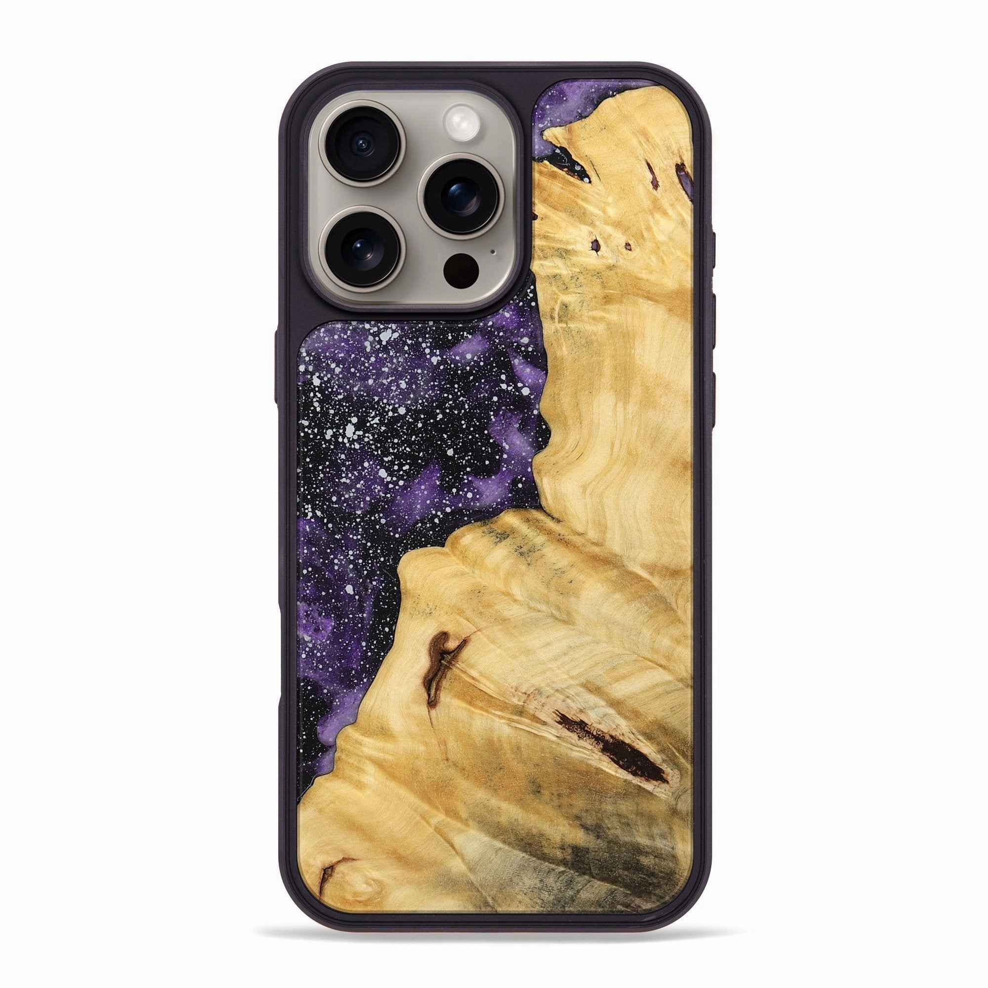 Anti Scratch Coating Anti Finger Mark Iphone 16 Pro Max Wood Phone Case - Emily (Cosmos, 774861)