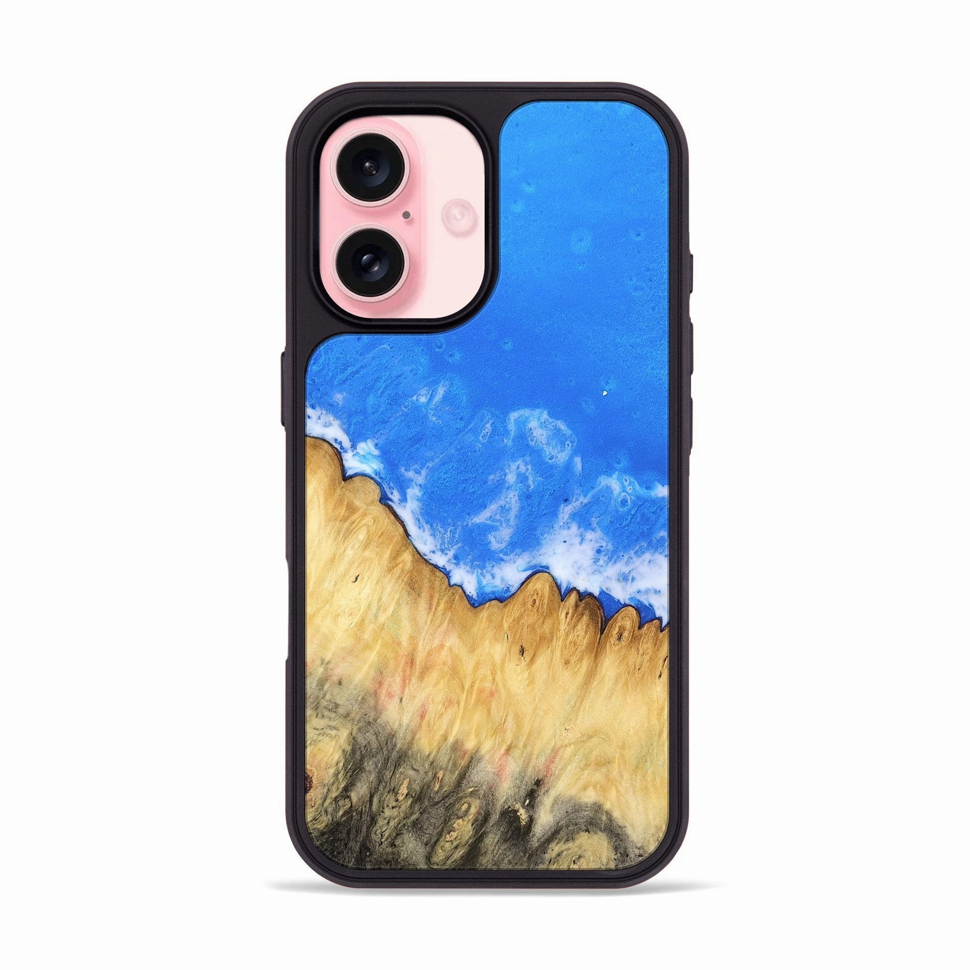 Anti Finger Grease Film Shockproof Iphone 16 Wood Phone Case - Delma (Coastal, 780940)