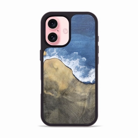 Anti Finger Grease Film Slim Screen Protector Iphone 16 Wood Phone Case - Raymon (Coastal, 781846)
