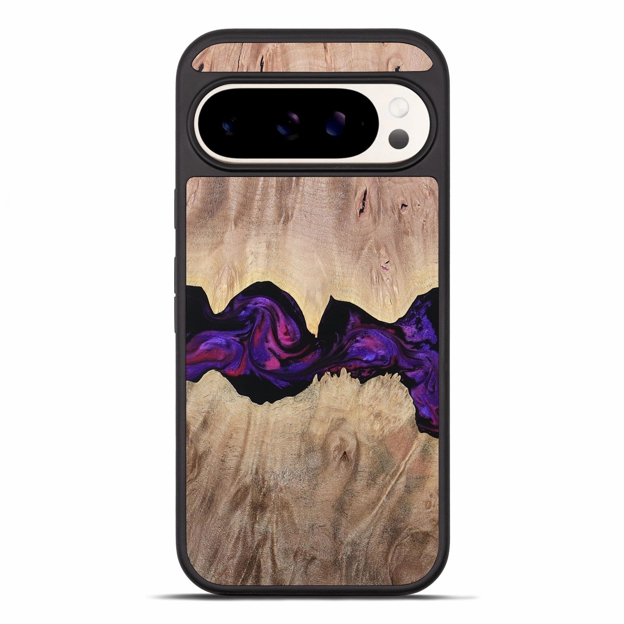 Tempered Glass Pixel 10 Pro Xl Wood Phone Case - Brenna (Purple, 762828)