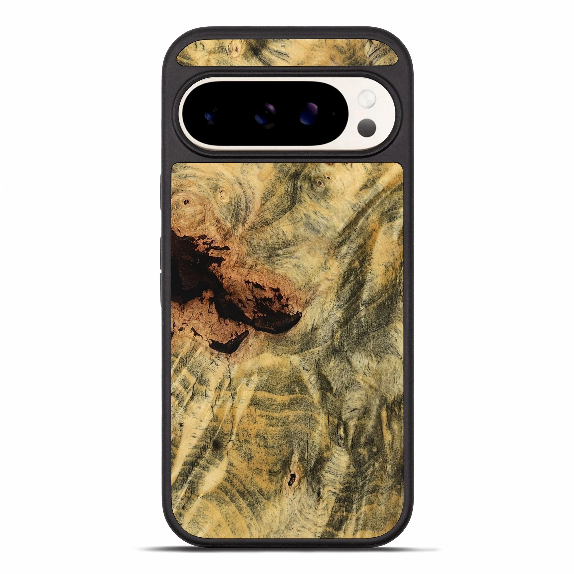 Pixel 10 Pro Xl Wood Phone Case - Rob (Wood Burl, 779314) Self Healing Anti Glare Film