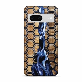 Shock Absorbing Pixel 7 Wood Live Edge Phone Case - Aria (Pattern, 781457)