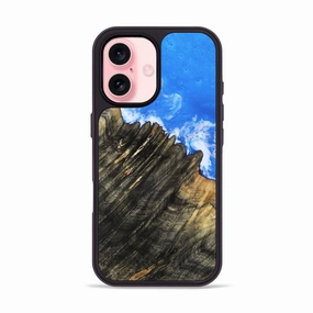 Anti Fingerprint Film Iphone 16 Wood Phone Case - Leesa (Coastal, 780902)
