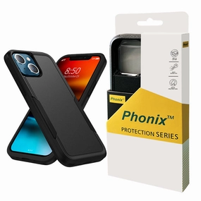Protective Screen Phonix Case For Iphone 15 Plus Black Armor Light Case