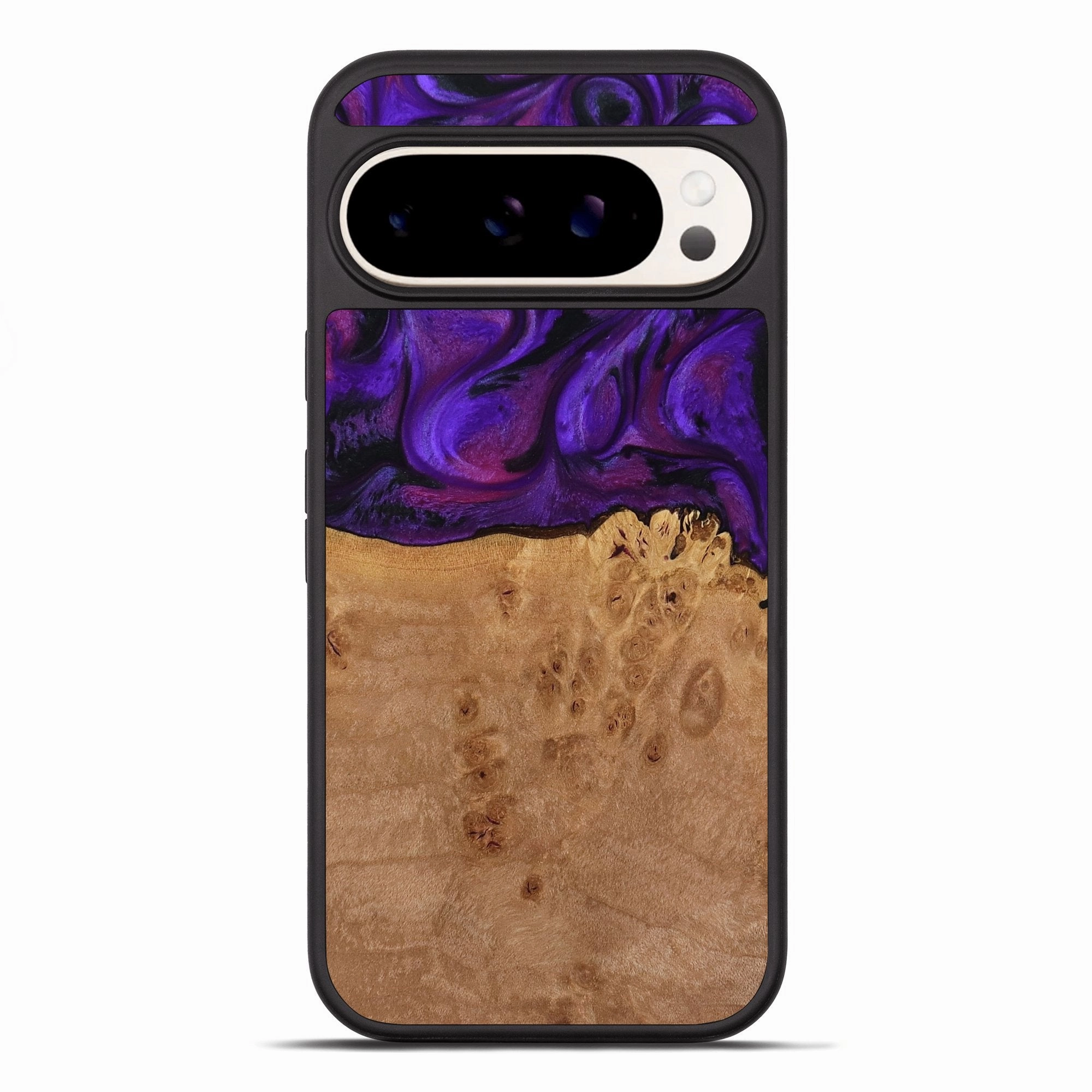 Easy Installation Scratch Resistant Coating Pixel 10 Pro Xl Wood Phone Case - Oren (Purple, 772351)