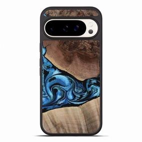 Oleophobic Coating Anti Finger Smudge Pixel 10 Pro Xl Wood Phone Case - Stella (Blue, 762990)
