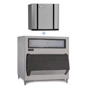 Ice-O-Matic CIM2046FW/B1300-48 1860 lb Full Cube Ice Maker w/ Bin - 1320 lb Storage, Water Cooled, 208-230v/1ph