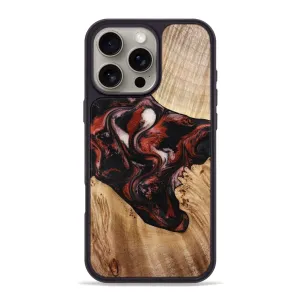 Anti Fingerprint Film Iphone 16 Pro Max Wood Phone Case - Talia (Red, 778554)