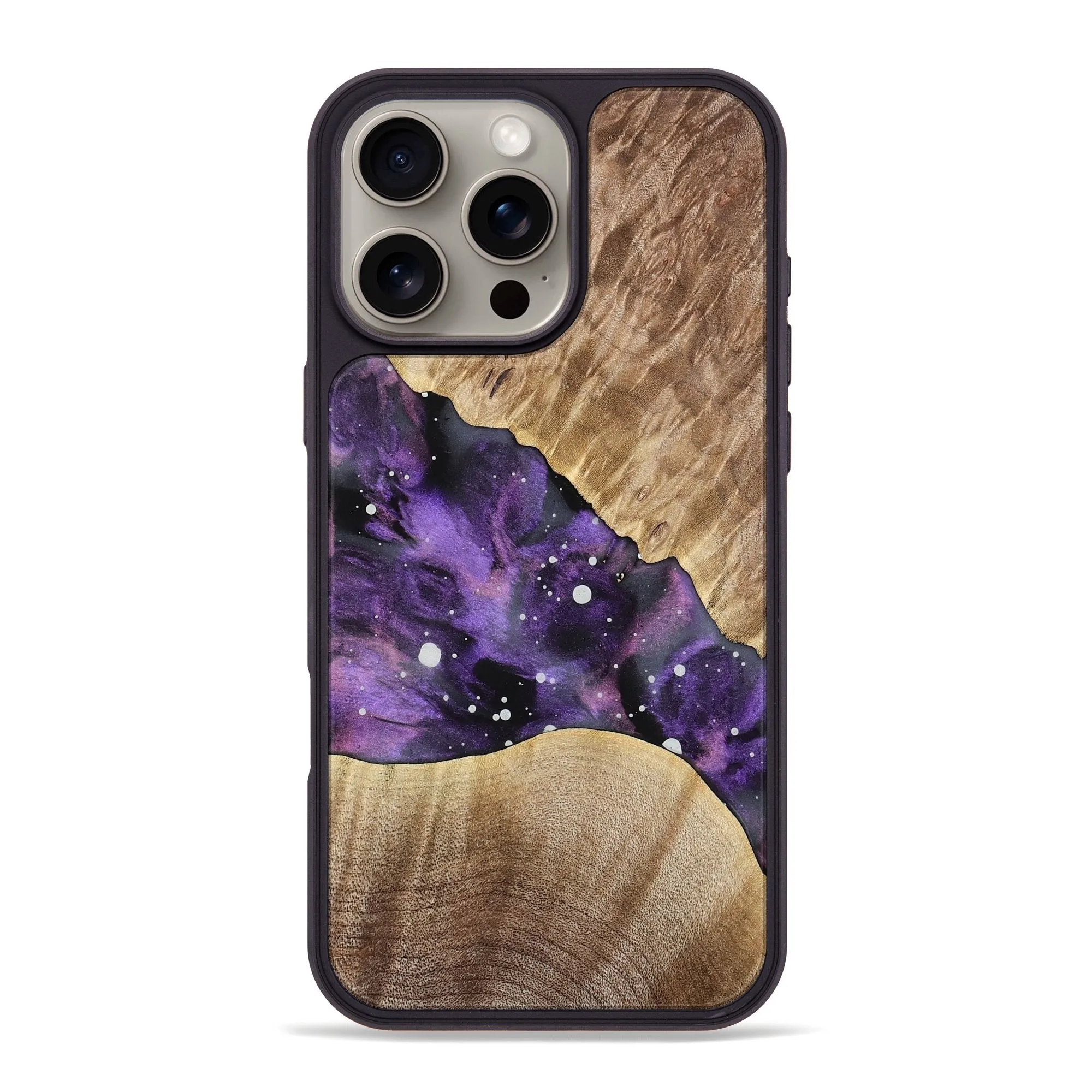 Rounded Edges Iphone 16 Pro Max Wood Phone Case - Jireh (Cosmos, 776966)