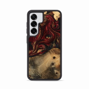 Anti Yellowing Film Galaxy S25 Wood Phone Case - Tawnya (Red, 770642)