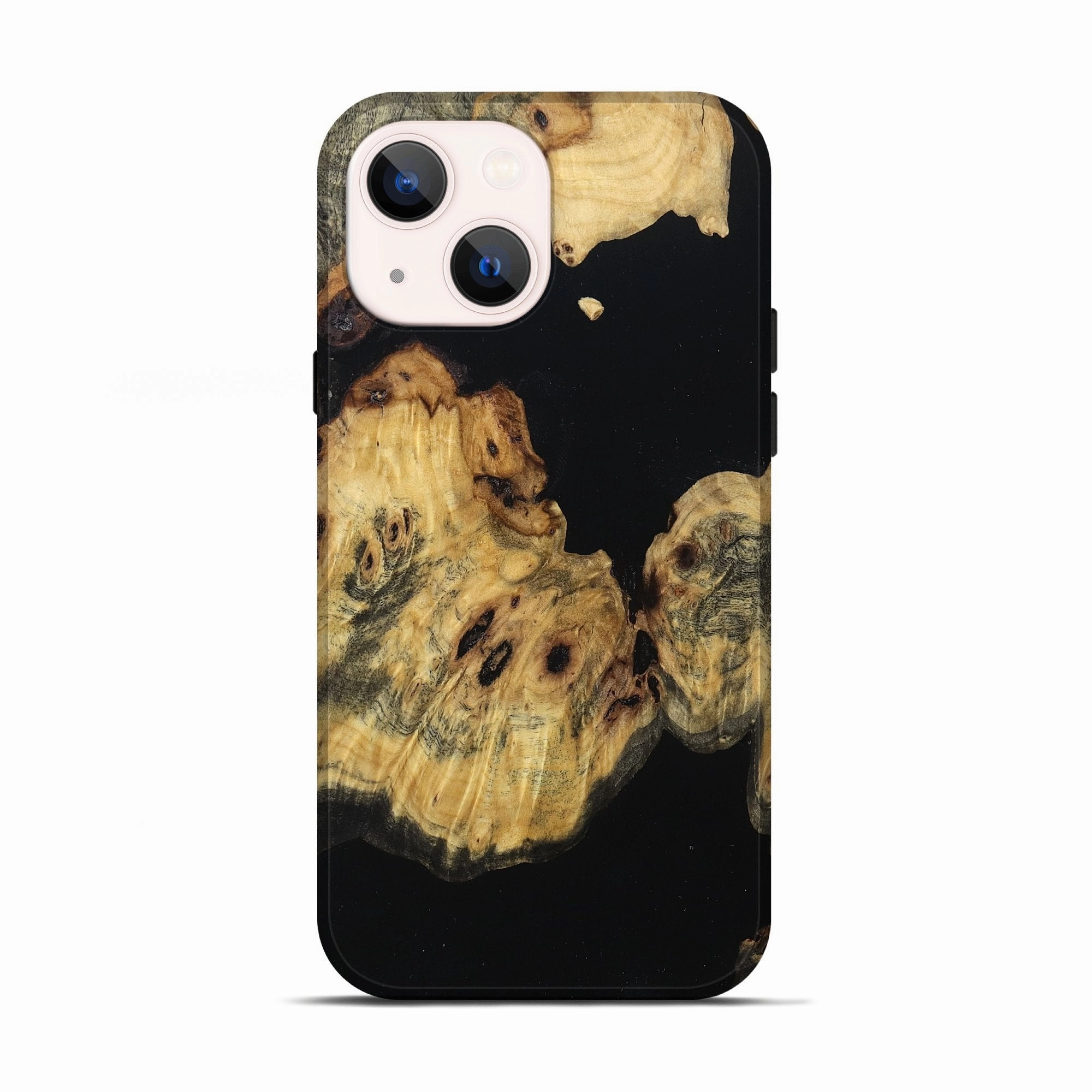 Anti Fingerprint Film Impact Resistant Iphone 13 Wood Live Edge Phone Case - Fannie (Wood Burl, 781433)