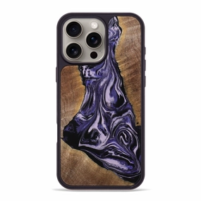 Iphone 16 Pro Max Wood Phone Case - Jeffrey (Purple, 769463) Anti Yellowing Screen