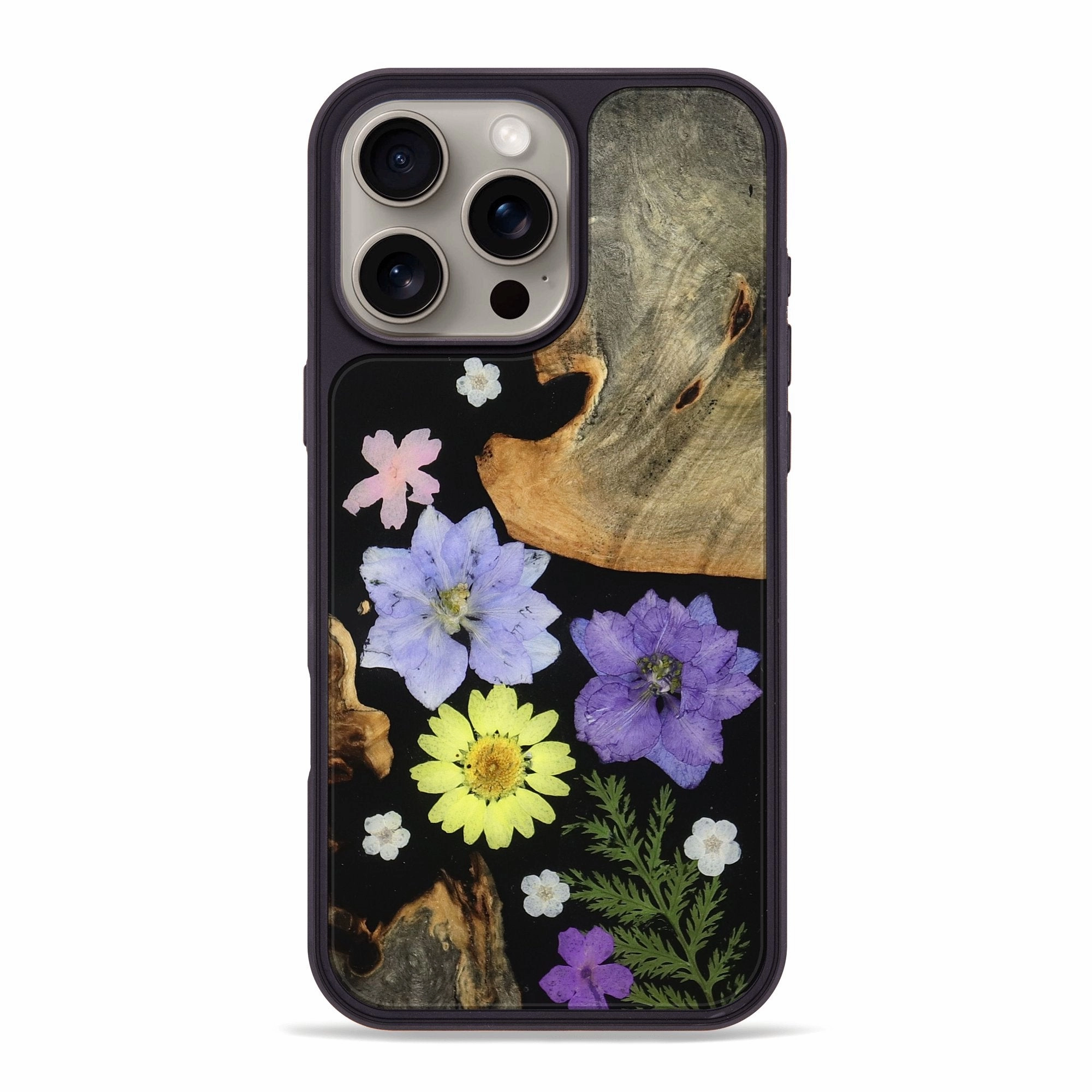 Iphone 16 Pro Max Wood Phone Case - Nella (Bloom, 781385) Anti Fog Anti Finger Mark