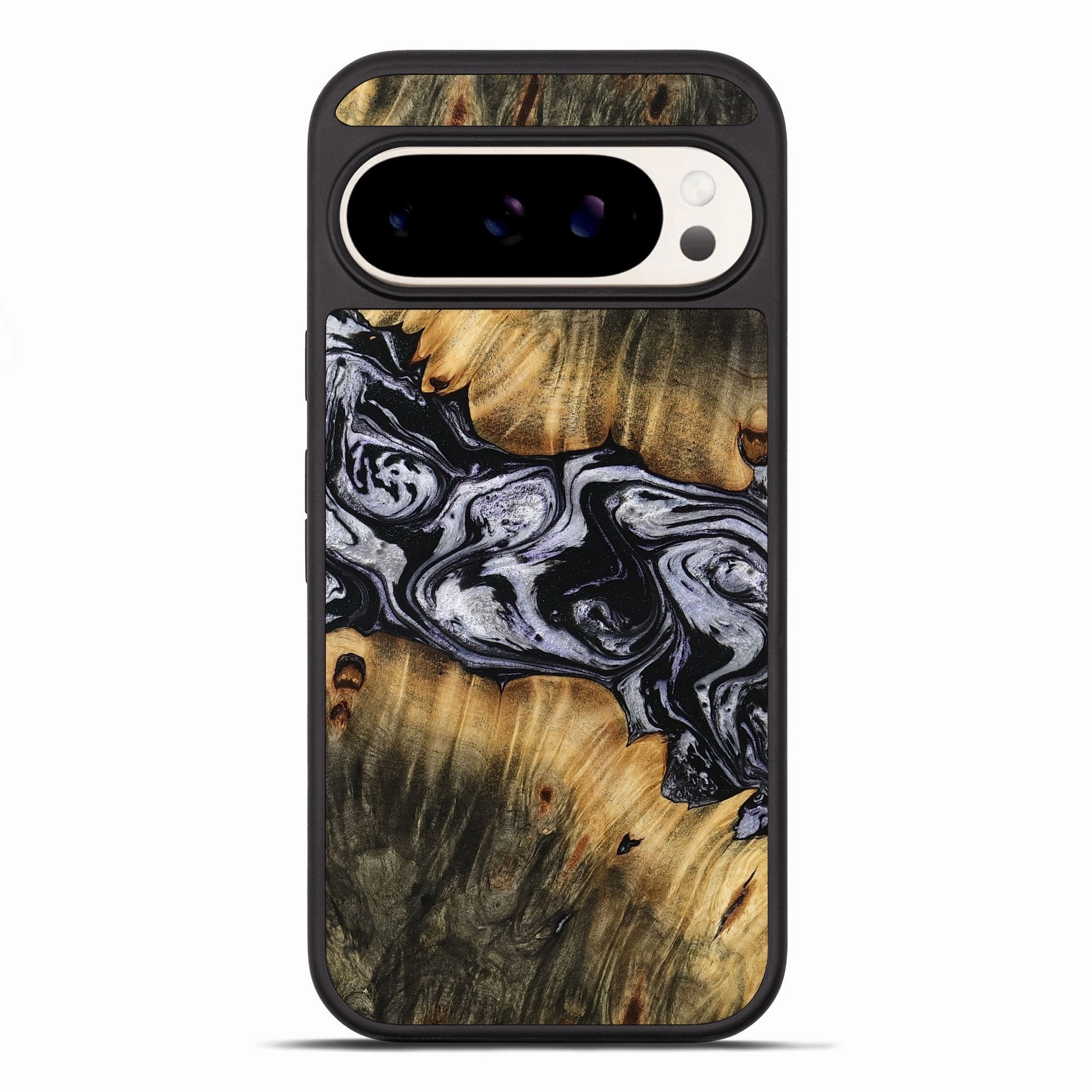 Fingerprint Shield Pixel 10 Pro Xl Wood Phone Case - Donn (Black & White, 770258)