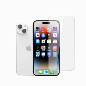 22Spip15 Tempered Glass Screen Protector Iphone 15 Shock Proof Film Shock Absorption