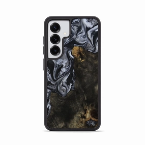 Drop Protection Anti Yellowing Film Galaxy S25 Wood Phone Case - Jaycee (Black & White, 780755)