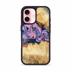 Anti Finger Stain Slim Screen Protector Iphone 16 Wood Phone Case - Ailany (Blue, 780685)