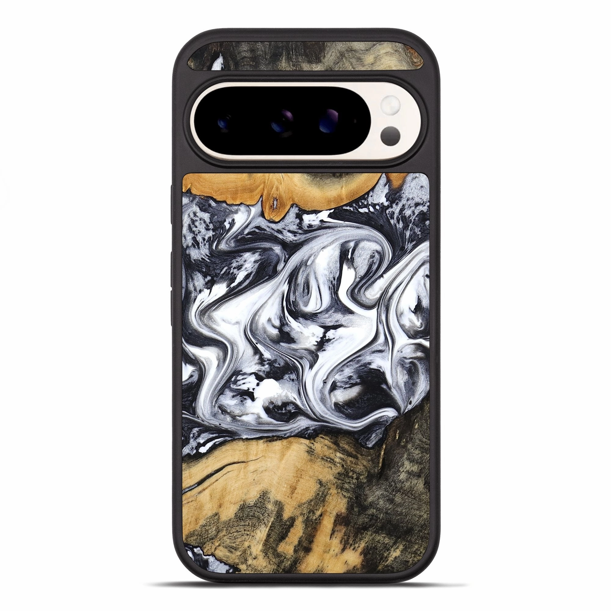 Pixel 10 Pro Xl Wood Phone Case - Phoenix (Black & White, 781059) Anti Spy Film Anti Scratch Coating