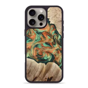 Iphone 16 Pro Max Wood Phone Case - Abigale (Green, 780542) Protective Cover