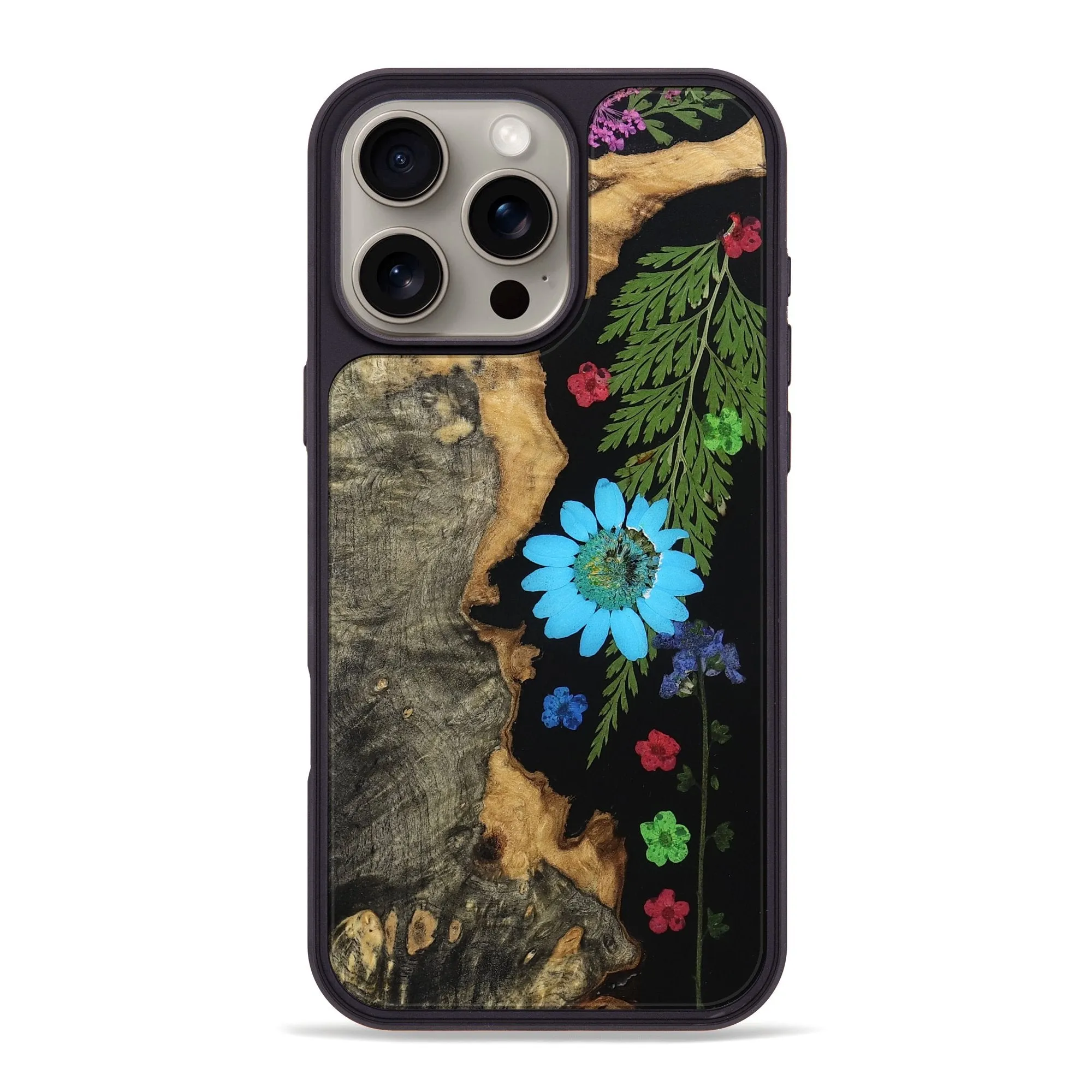 Iphone 16 Pro Max Wood Phone Case - Adella (Bloom, 781642) Fingerprint Resistant Screen Privacy Screen