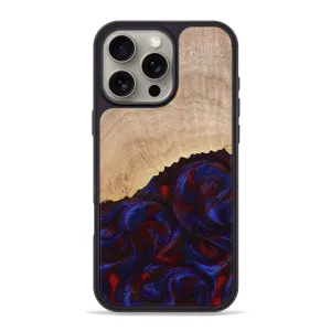 Anti Reflection Screen Anti Finger Smear Iphone 16 Pro Max Wood Phone Case - Alfredo (Red, 778555)