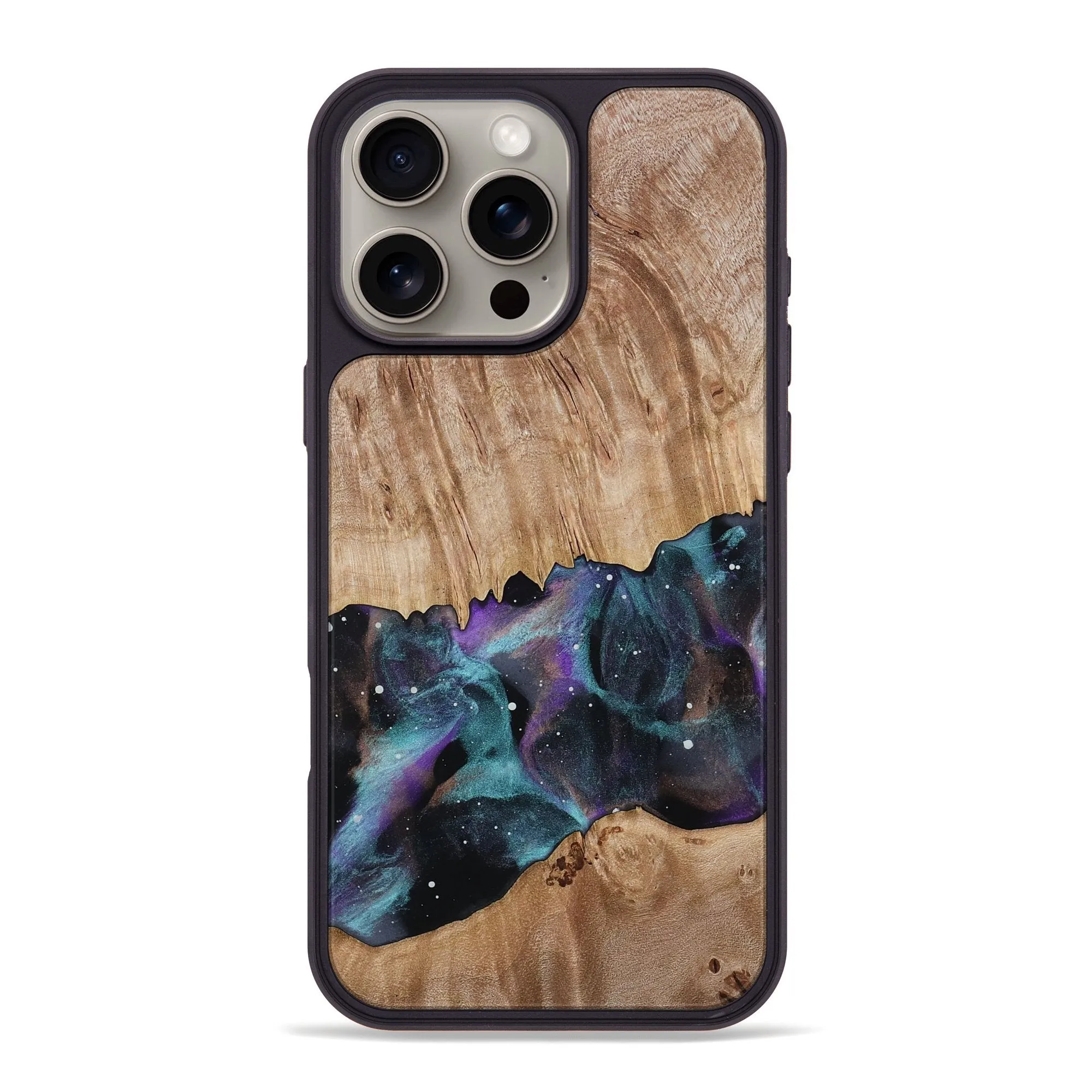 Iphone 16 Pro Max Wood Phone Case - Alisson (Cosmos, 781208) Impact Protection Anti Static