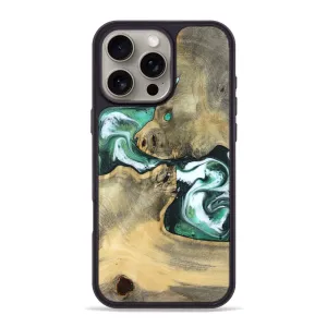 Iphone 16 Pro Max Wood Phone Case - Alvie (Green, 781161) Scratch Proof Screen Defense
