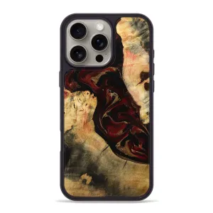 Iphone 16 Pro Max Wood Phone Case - Alvina (Red, 775684) Anti Reflection Screen