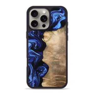 Anti Finger Streak Anti Static Iphone 16 Pro Max Wood Phone Case - Art (Blue, 779824)