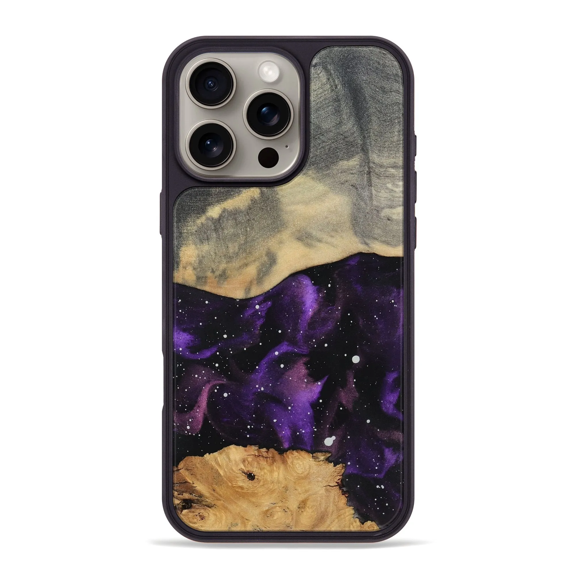 Scratch Proof Glass Anti Yellowing Film Iphone 16 Pro Max Wood Phone Case - Ashly (Cosmos, 781943)