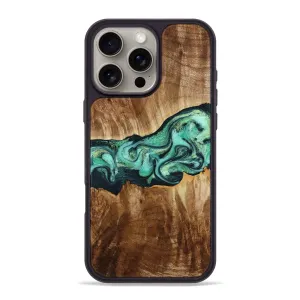 HD Screen Protector Anti Static Iphone 16 Pro Max Wood Phone Case - Barton (Green, 777919)